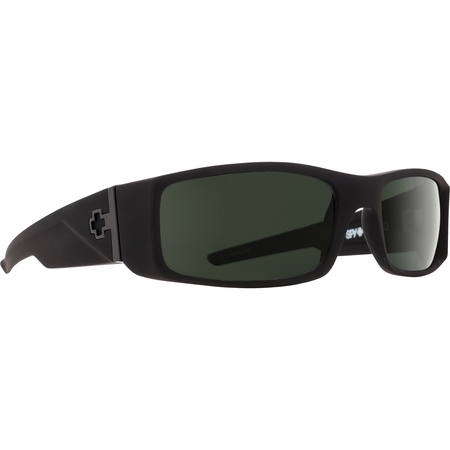 SPY OPTIC Spy Optic Hielo Sunglasses, Soft Matte Black Frame and Happy Gray Green Polar Lens 670376000000